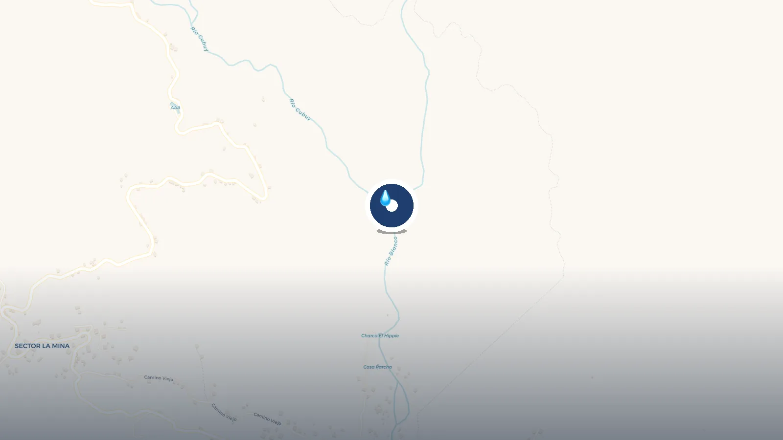 Mapa de Cascadas del Hippie