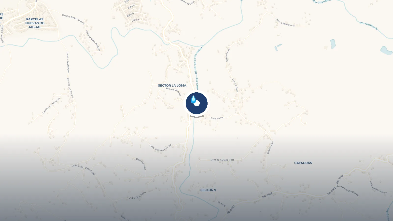 Mapa de Charco del Puente