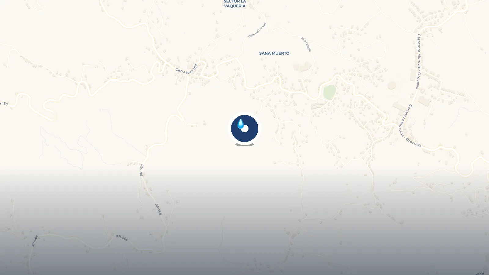 Mapa de charco la habichuela / casita del rio