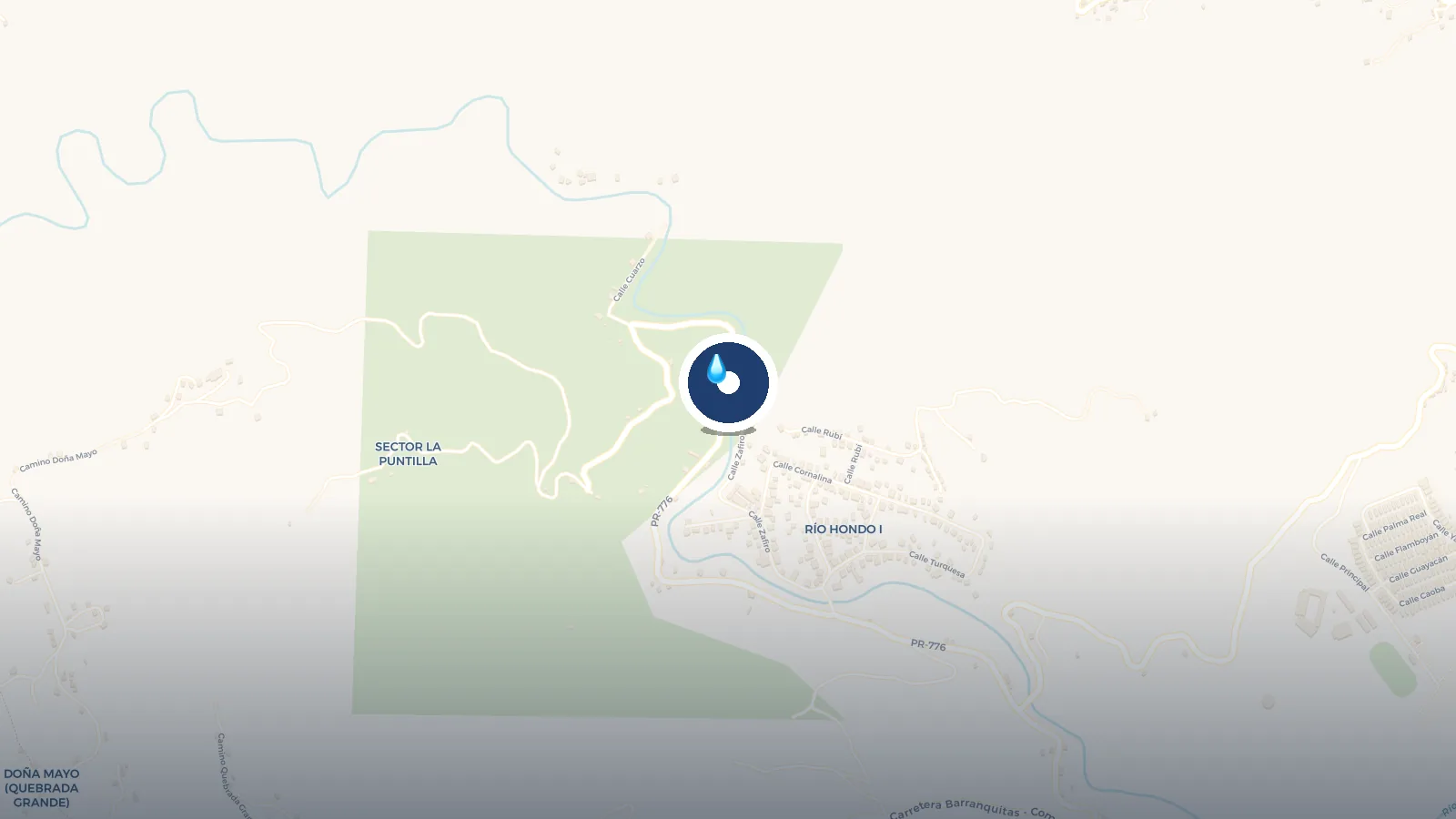 Mapa de Charco Las Paylas Comerio