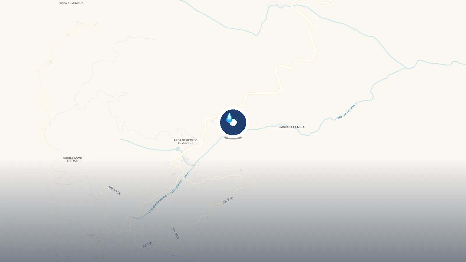 Mapa de La Mina Falls