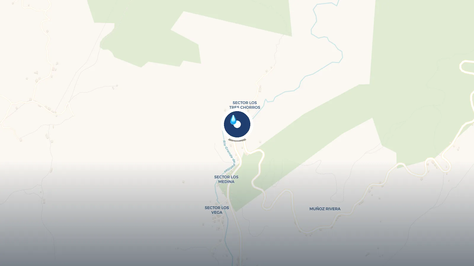 Mapa de Los Tres Chorros