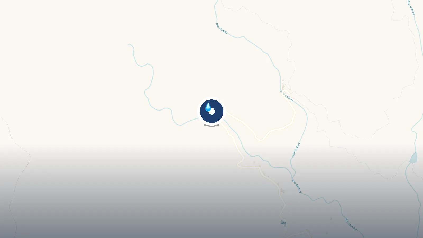 Mapa de Paquin Cascadas Cubuy