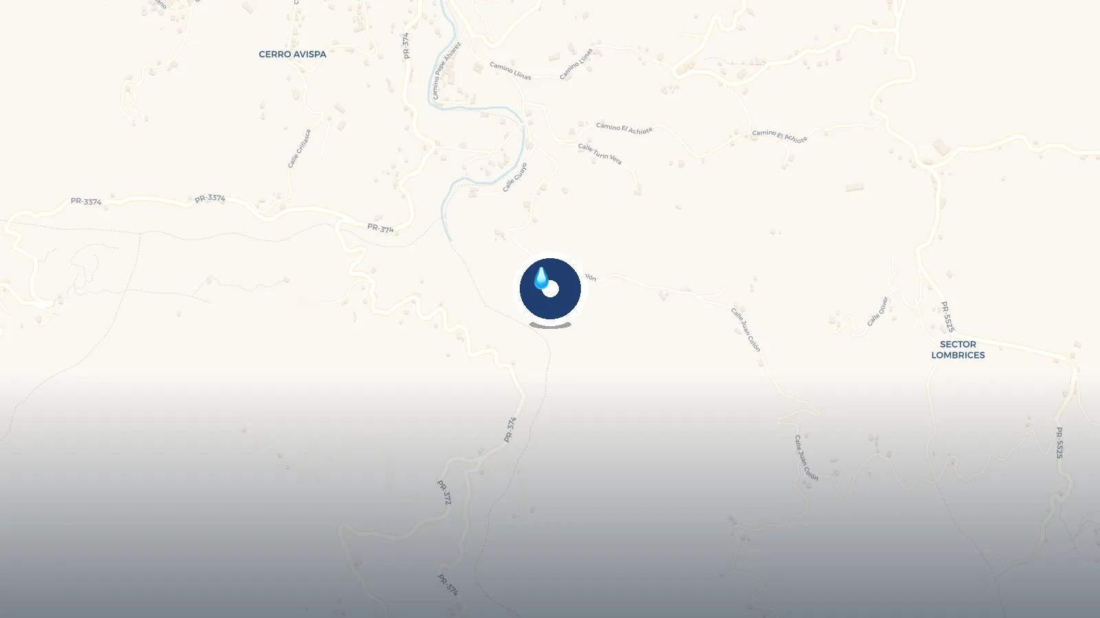 Mapa de Parking y vereda el nuez (mapa PR)