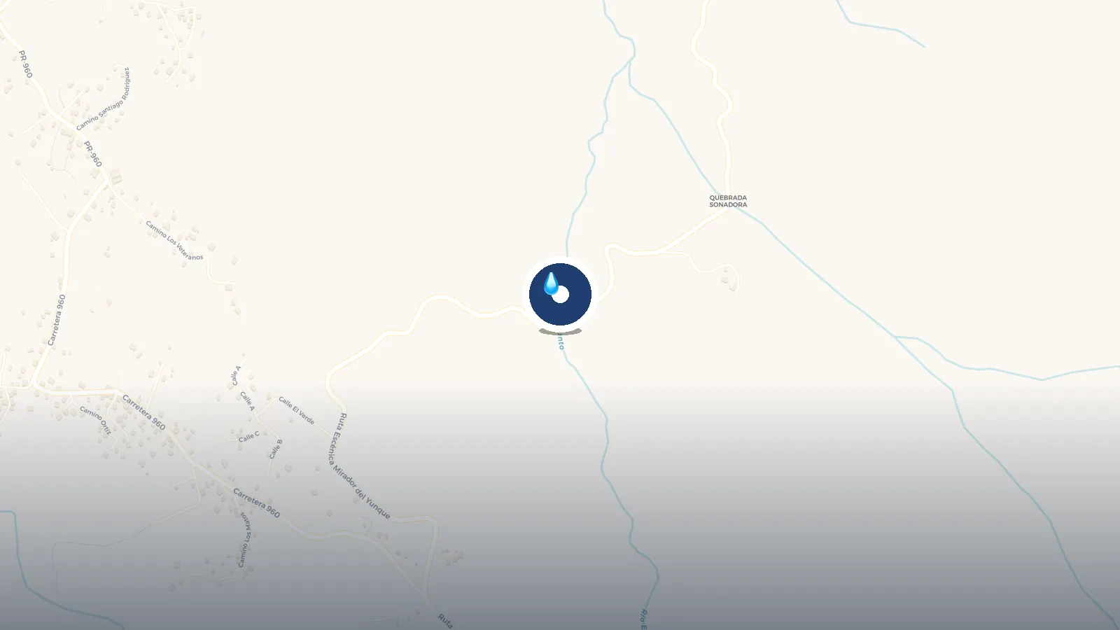 Mapa de Rio espiritu santo waterfall