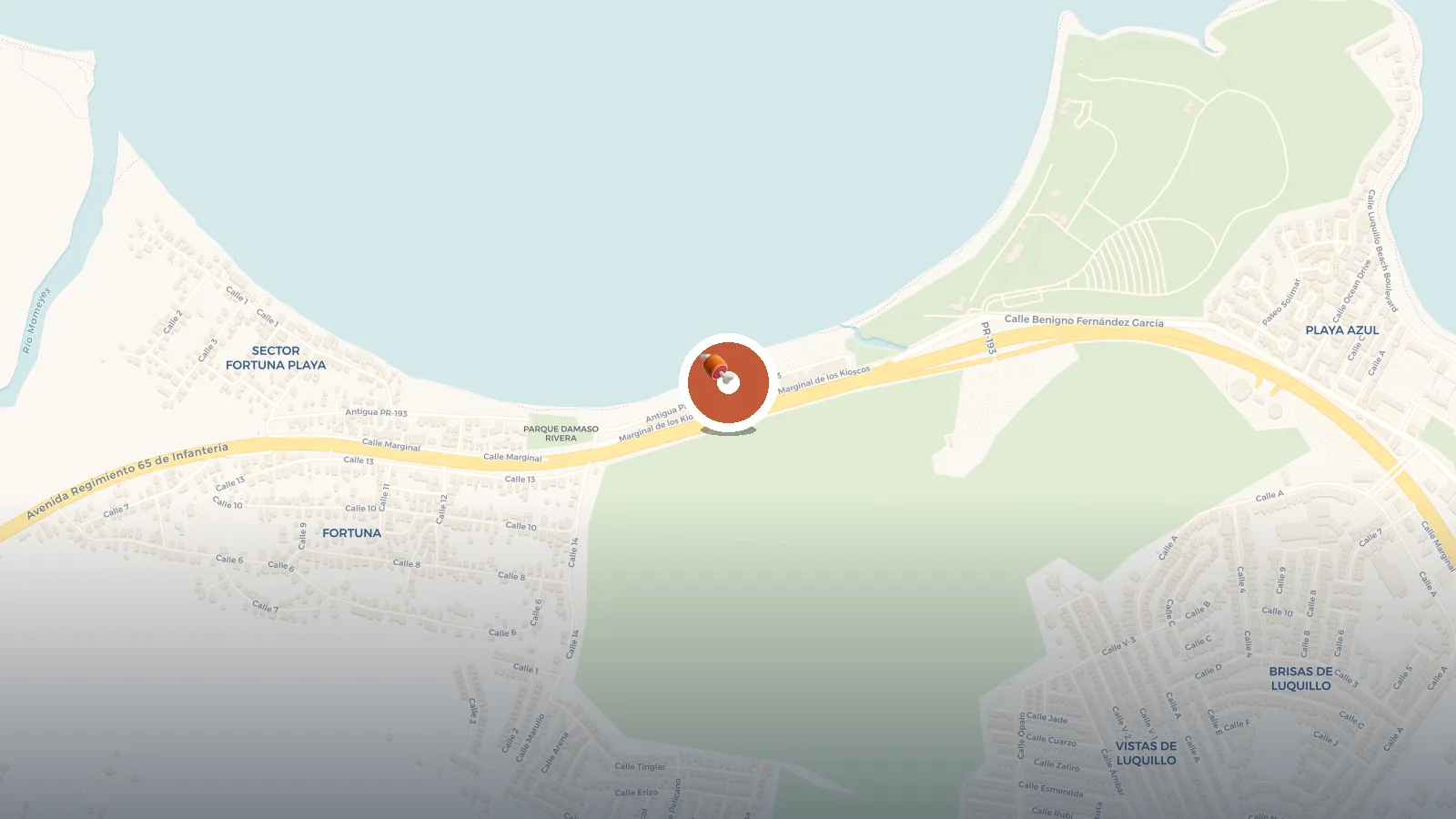 Mapa de kioskos de luquillo