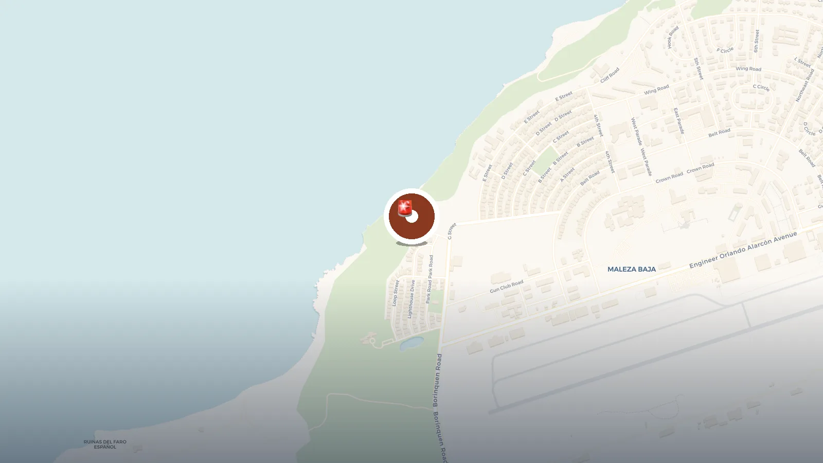 Mapa de Faro de Punta Borinquen
