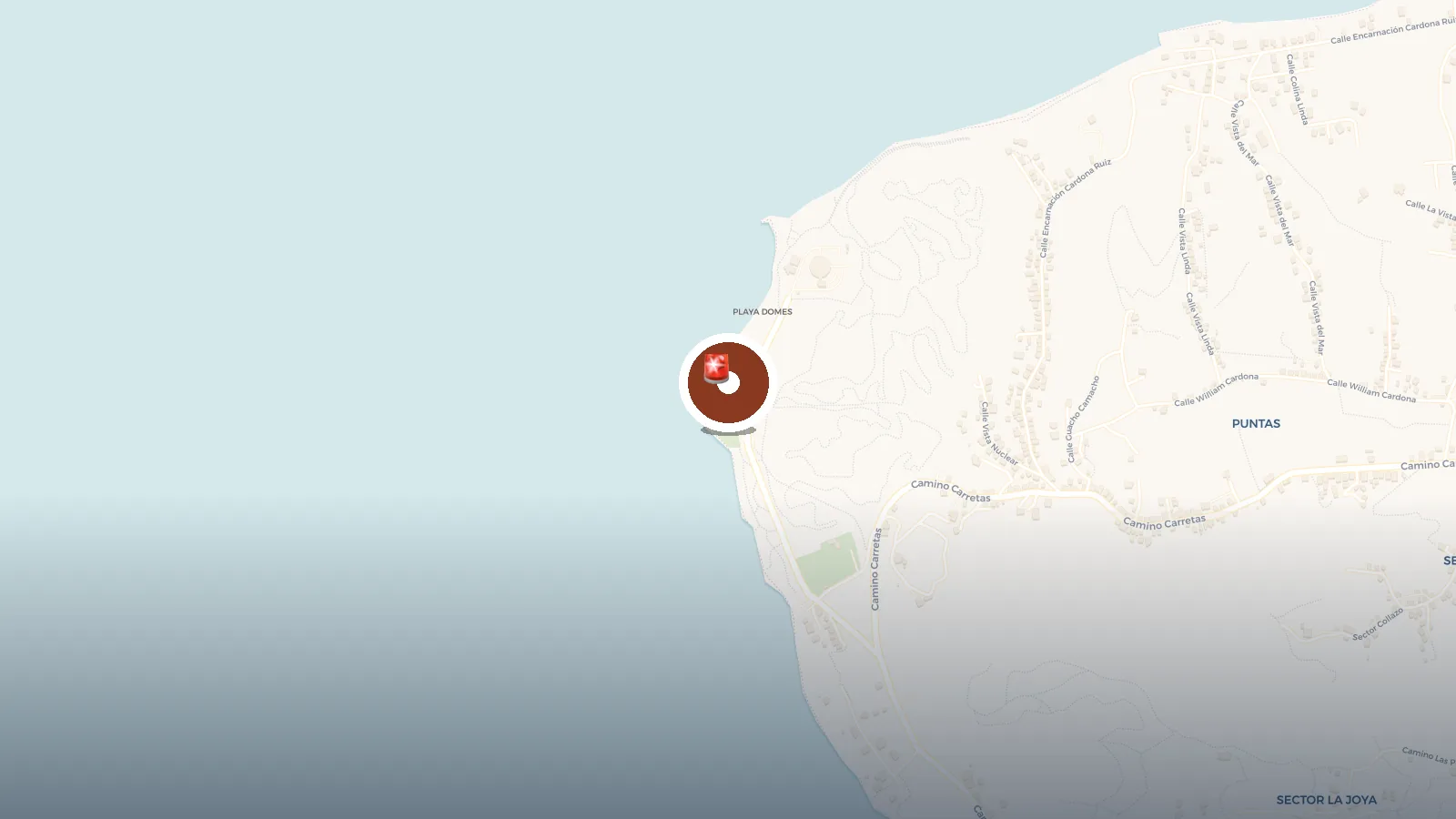 Mapa de Faro Punta Higüeras