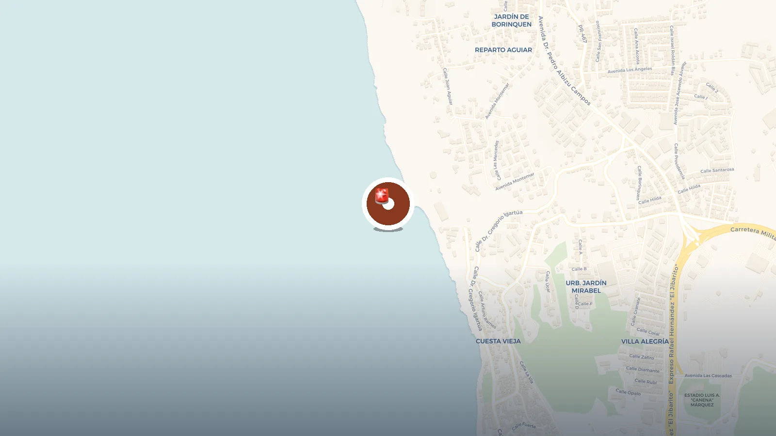 Mapa de Proyecto Bandera Aguadilla