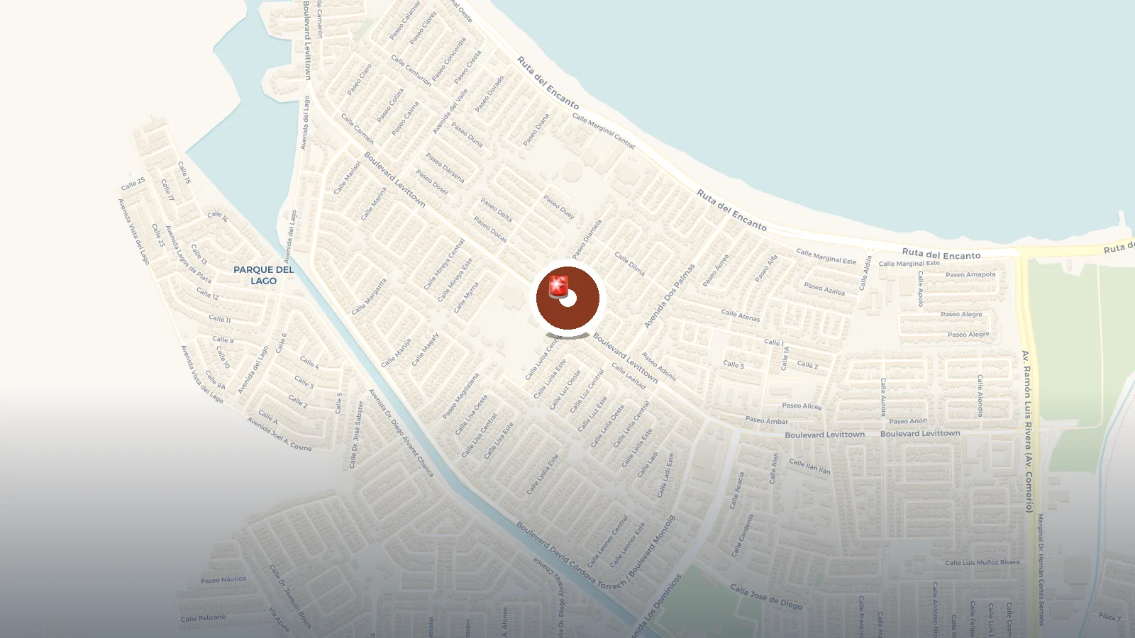Mapa de Proyecto Bandera Levittown