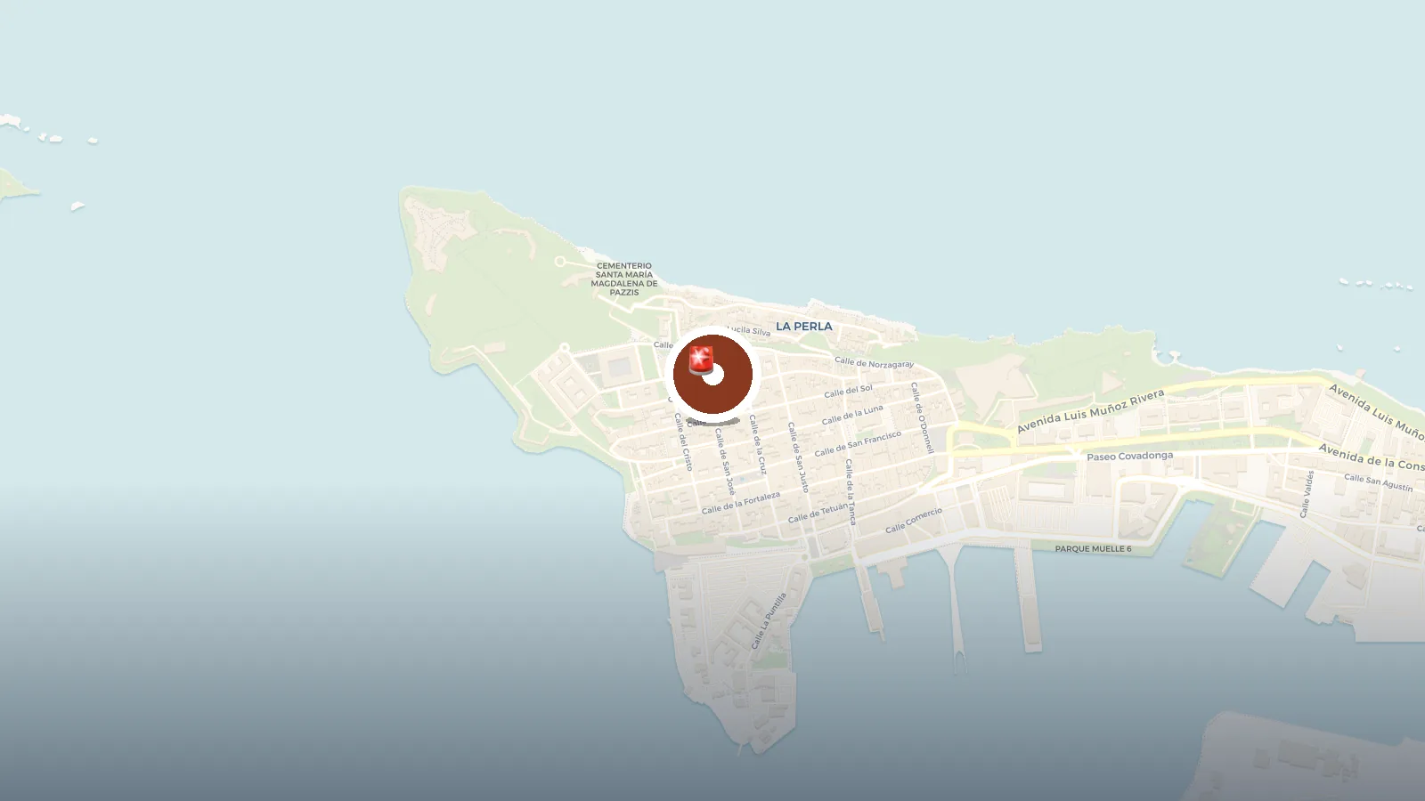 Mapa de Puerta de la bandera