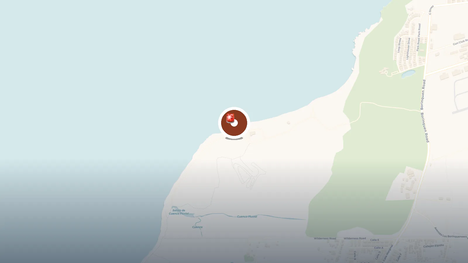 Mapa de Ruinas Faro Punta Borinquen