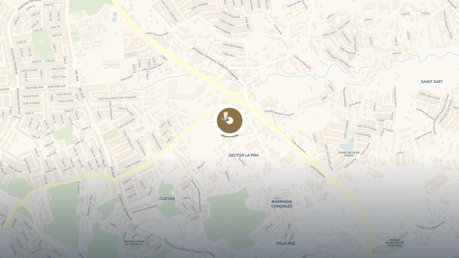 Mapa de Gruta de Lourdes