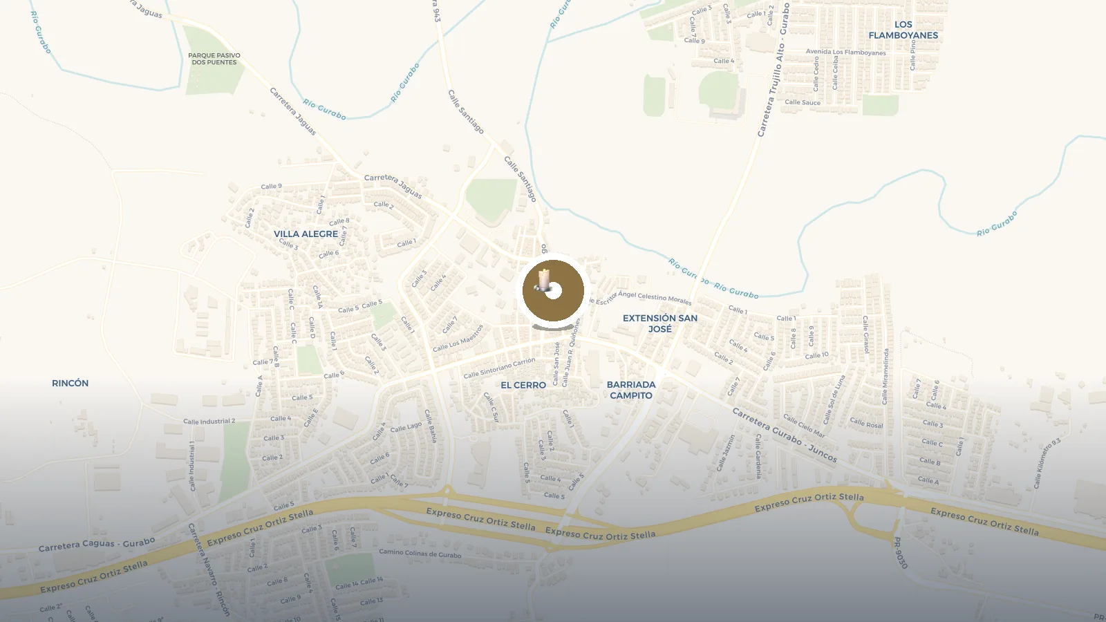 Mapa de Plaza Pública de Gurabo