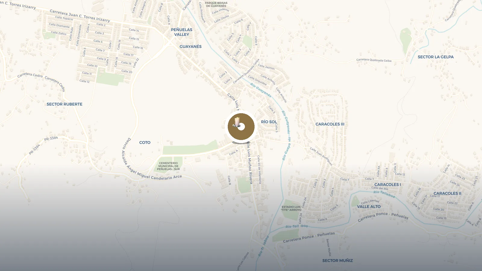 Mapa de Plaza Publica Peñuelas
