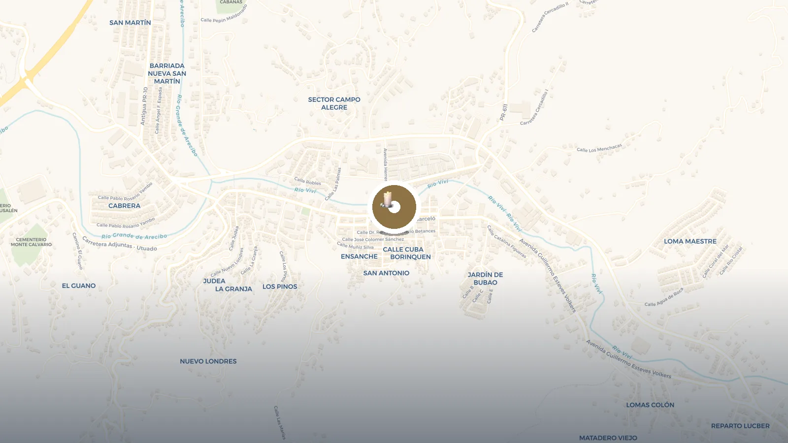 Mapa de Plaza Publica Utuado
