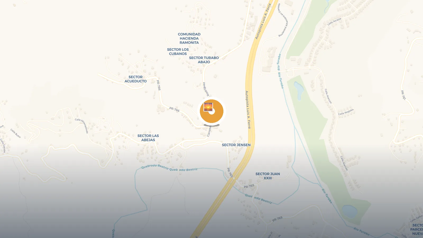 Mapa de Casita Camionero Caguas 2