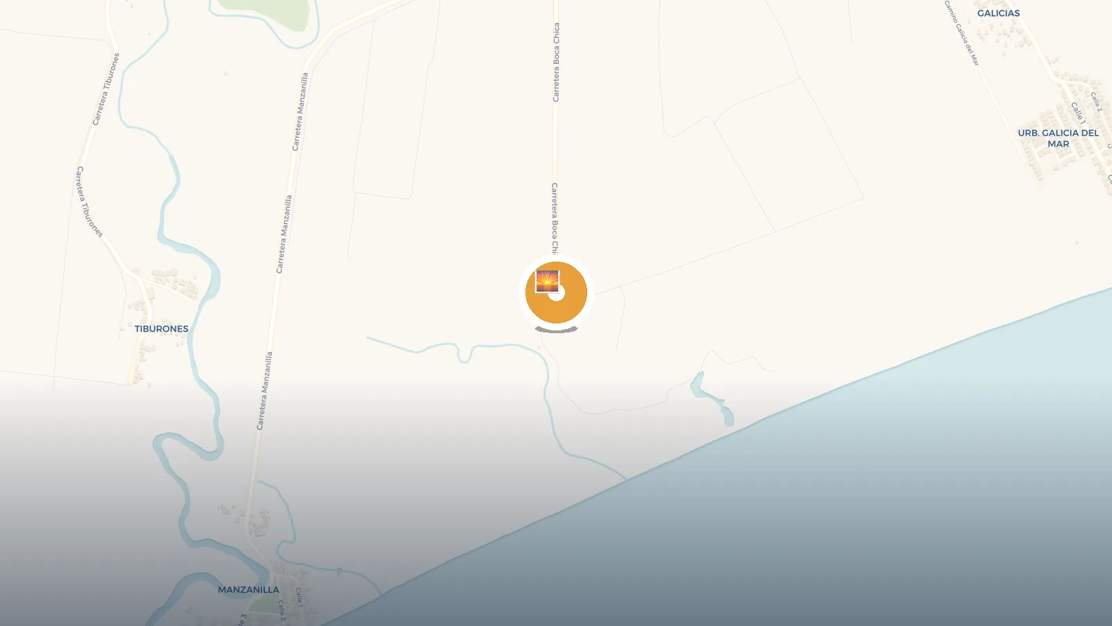 Mapa de Central Boca Chica