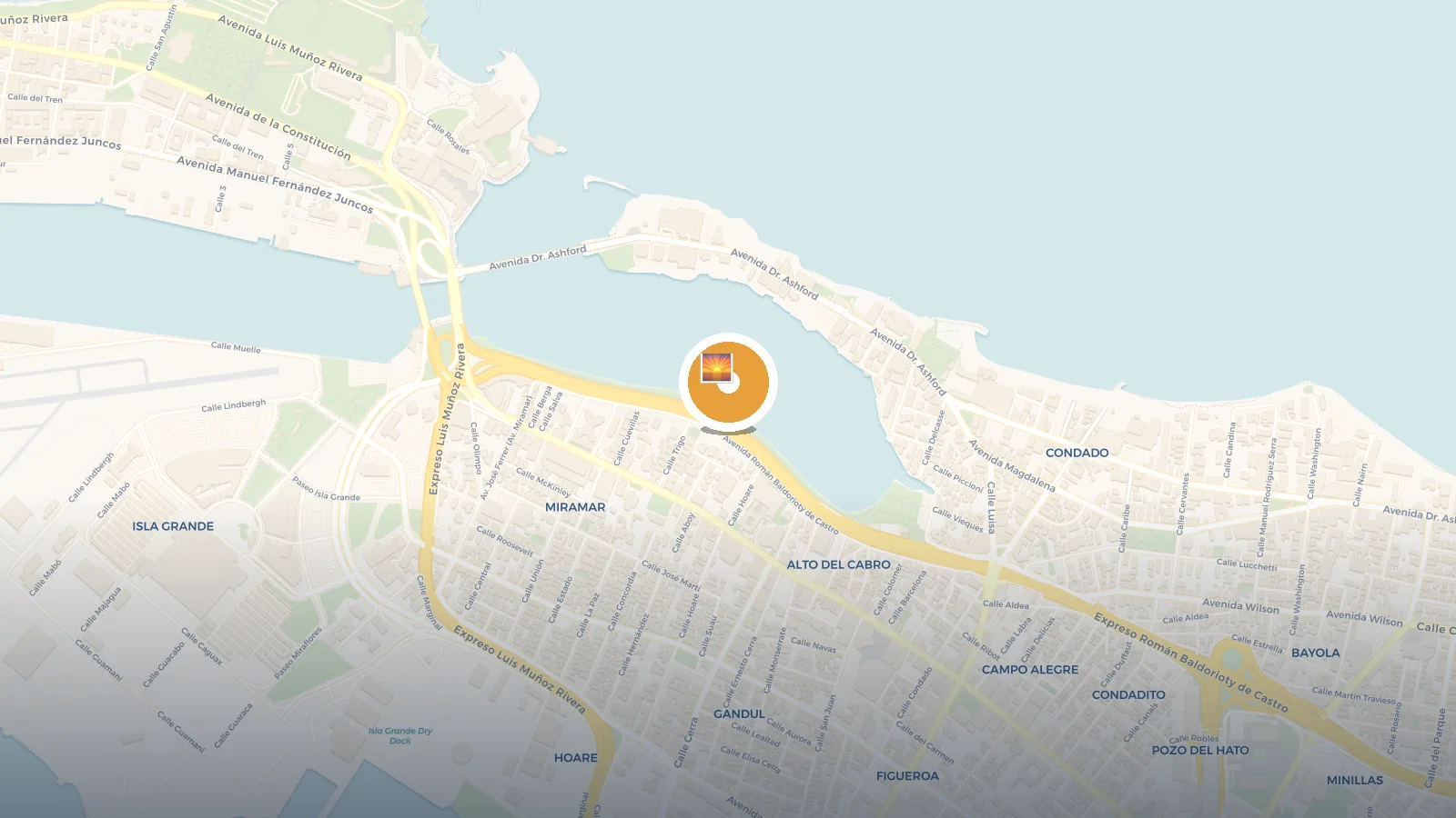 Mapa de Mirador Laguna Condado