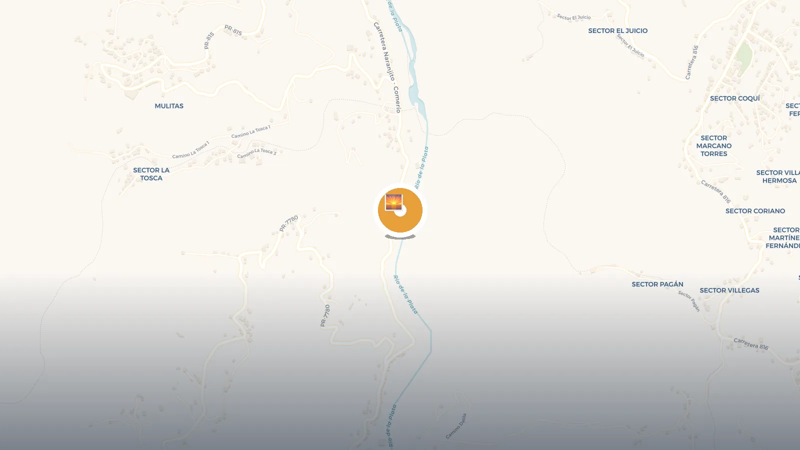 Mapa de Mirador Salto Comerio