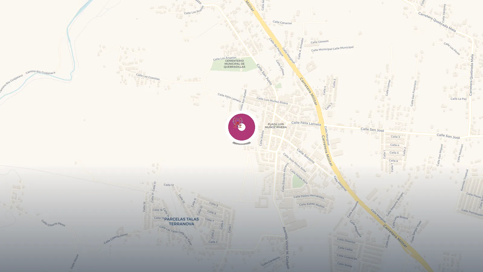 Mapa de Parque Acuatico Rafael Perez santalizñ