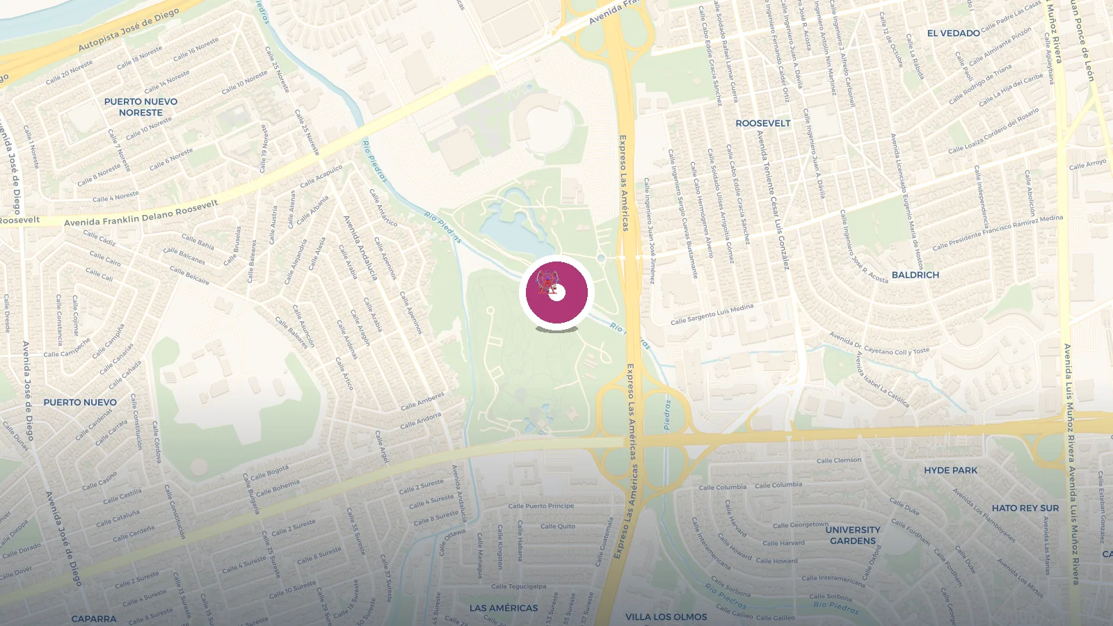 Mapa de Parque Luis Muñoz Marín