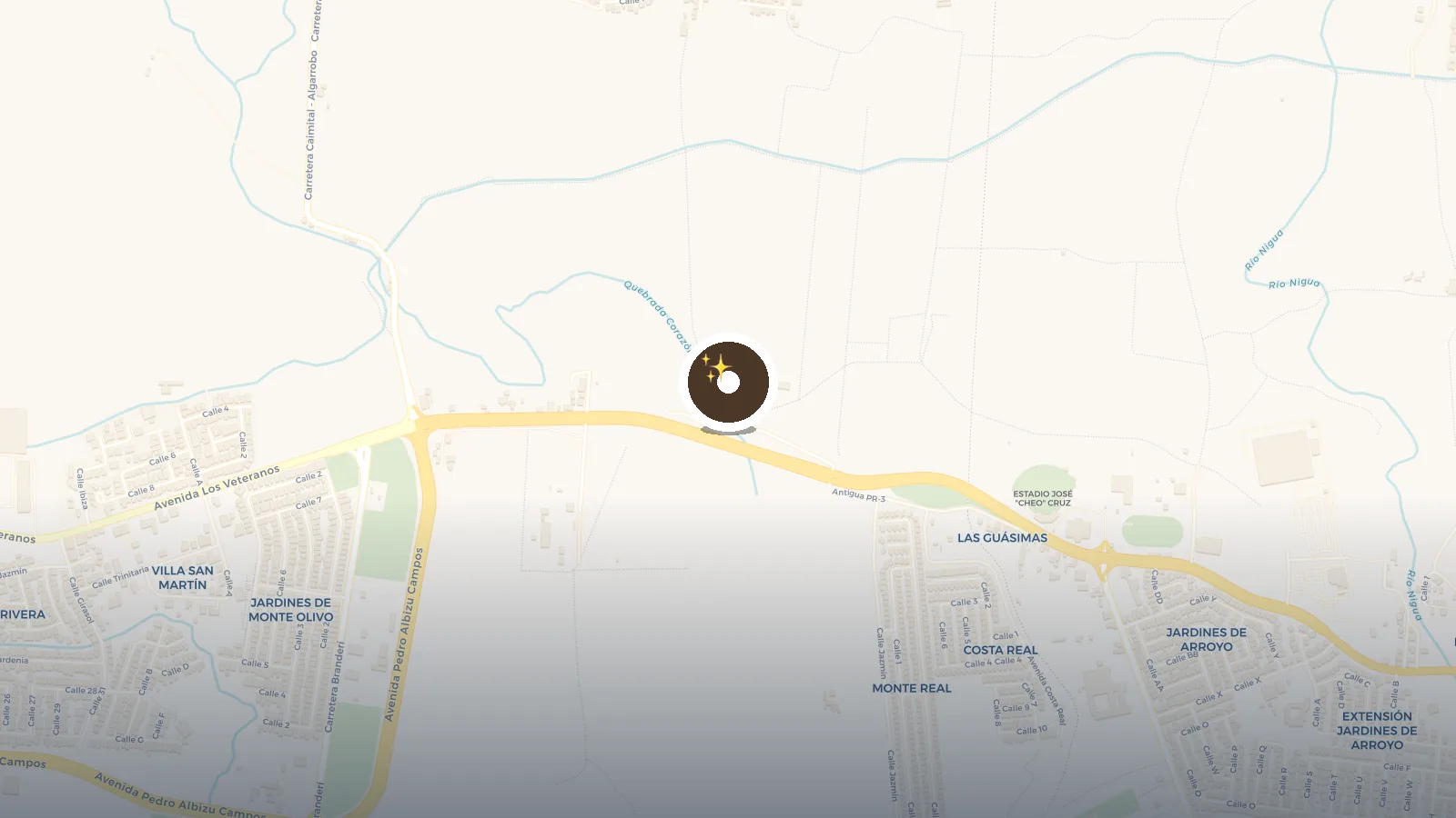 Mapa de Antiguo Puente tren