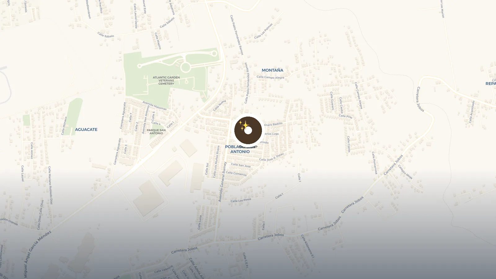 Mapa de Calle sombrillas aguadilla