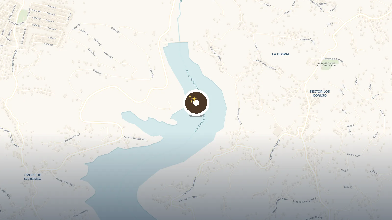 Mapa de Casa Bajo Lago