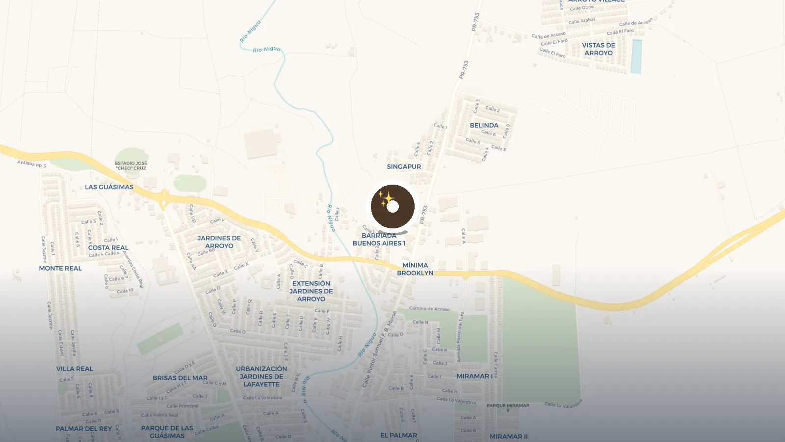 Mapa de Central Azucarera Lafayette (Afectado)