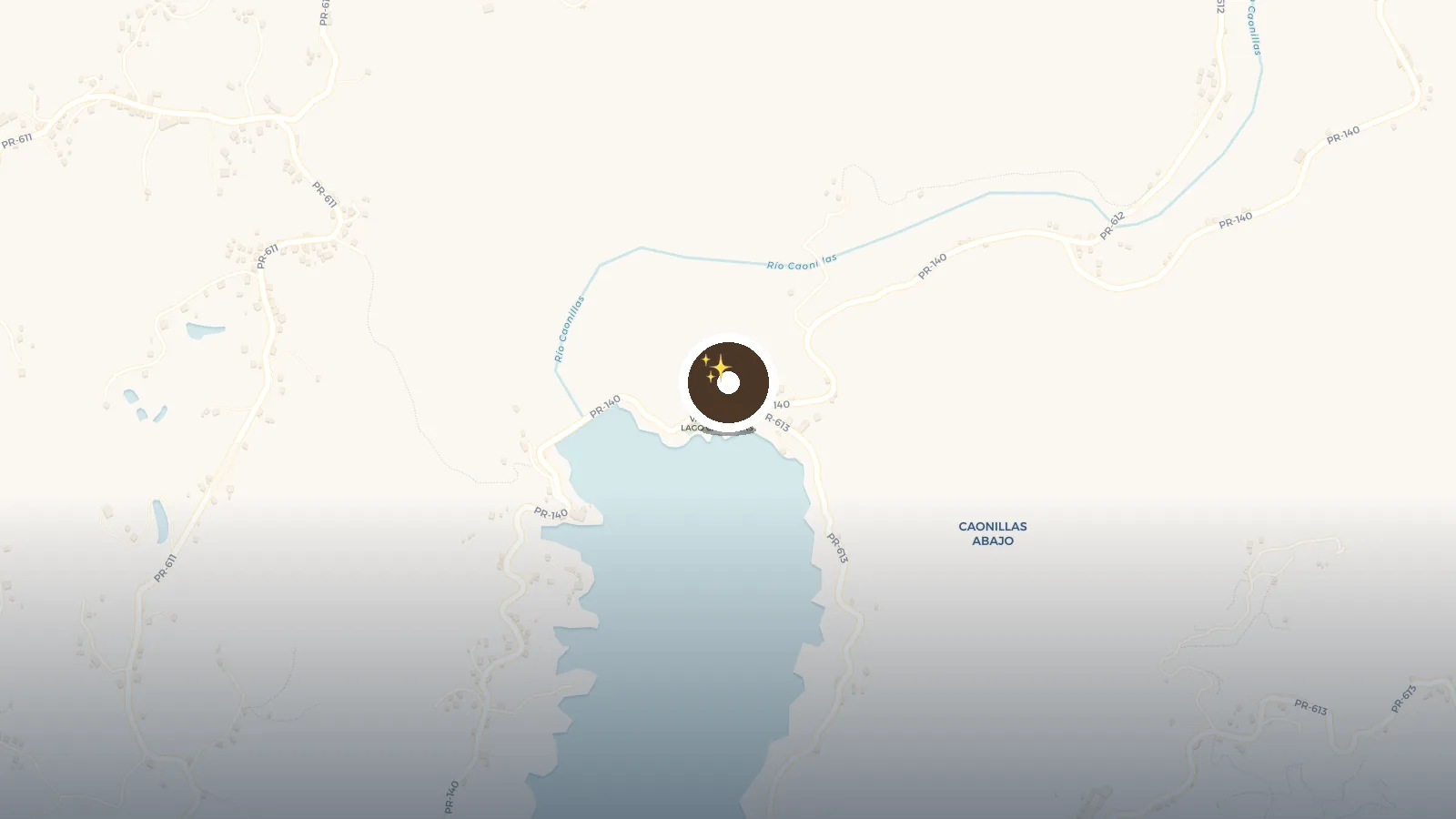 Mapa de Centro Vacacional Lago Caonillas