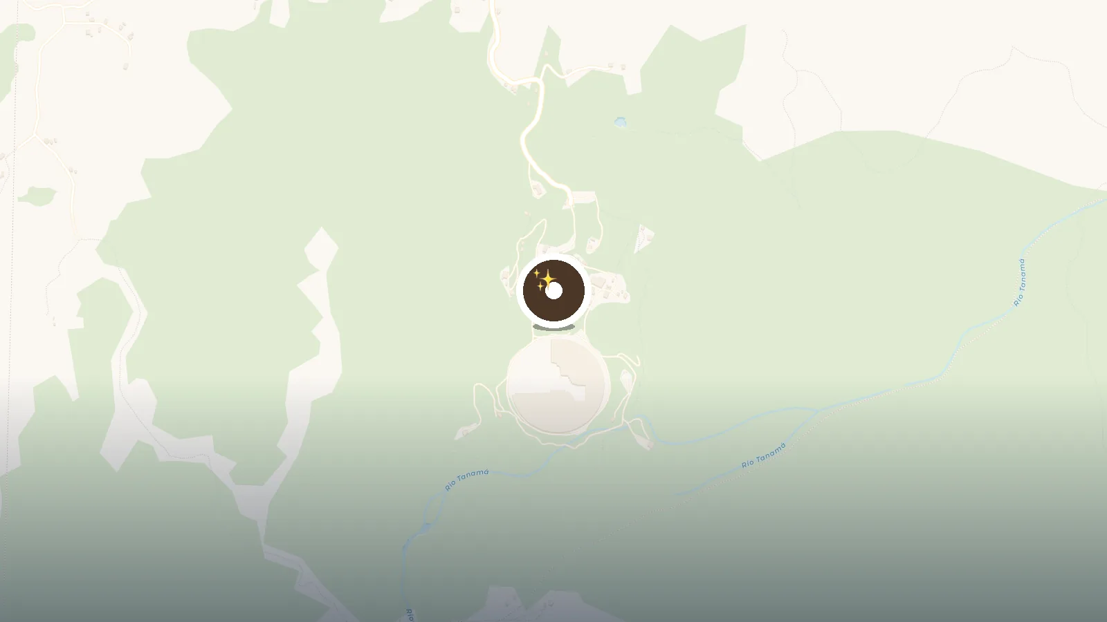 Mapa de El Observatorio de Arecibo