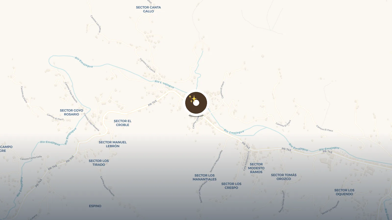 Mapa de Las Vecinas de la Navidad