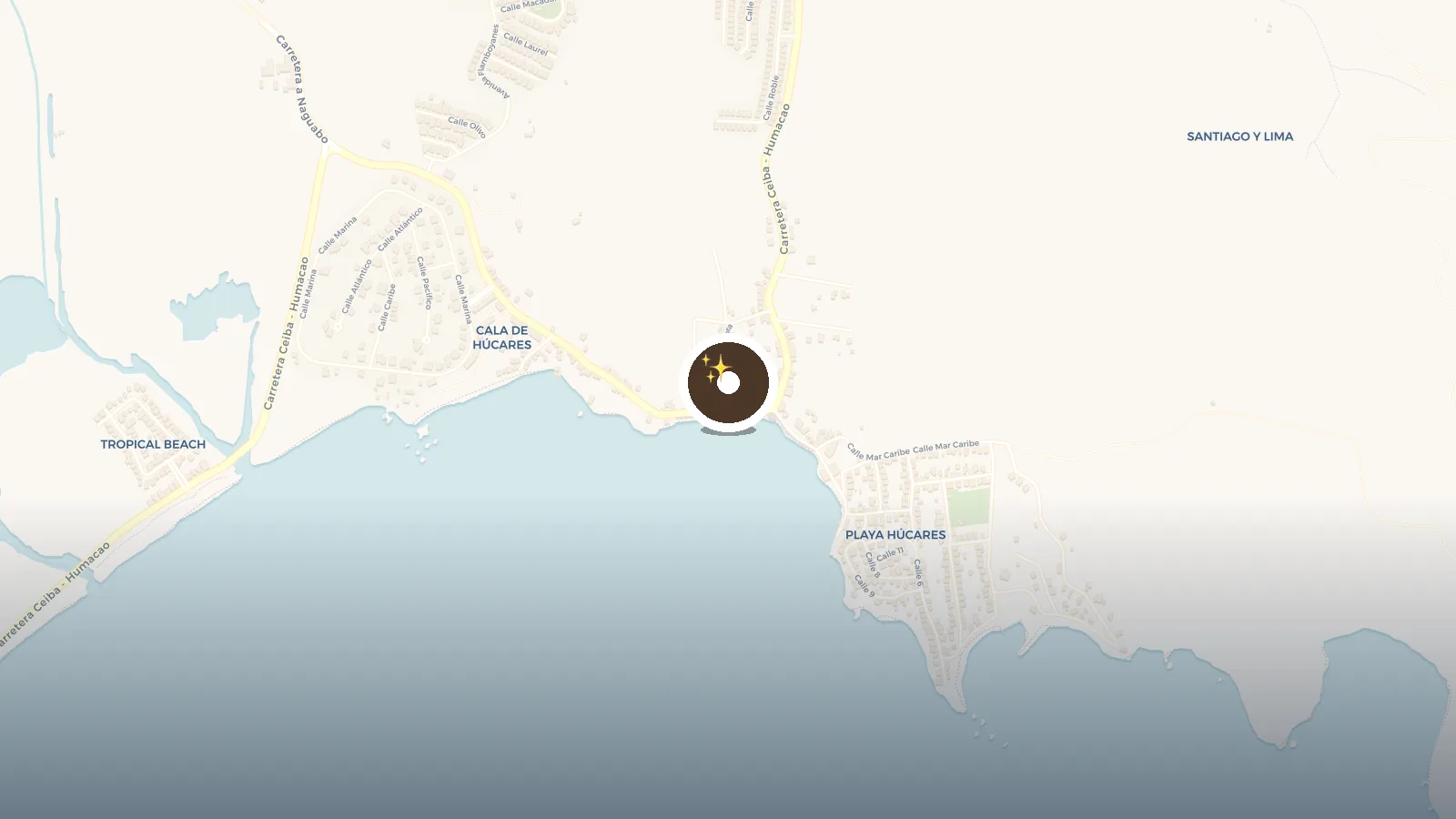 Mapa de Malecon de Naguabo (Afectado)