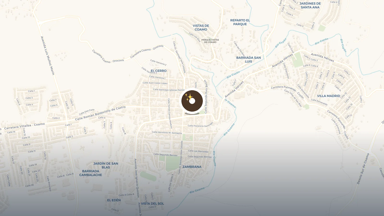 Mapa de Paseo de las Banderas