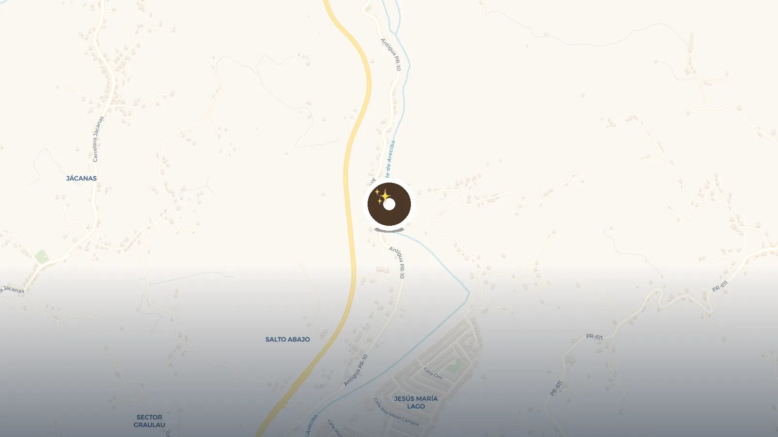 Mapa de Puente Hamaca Utuado (Afectado)