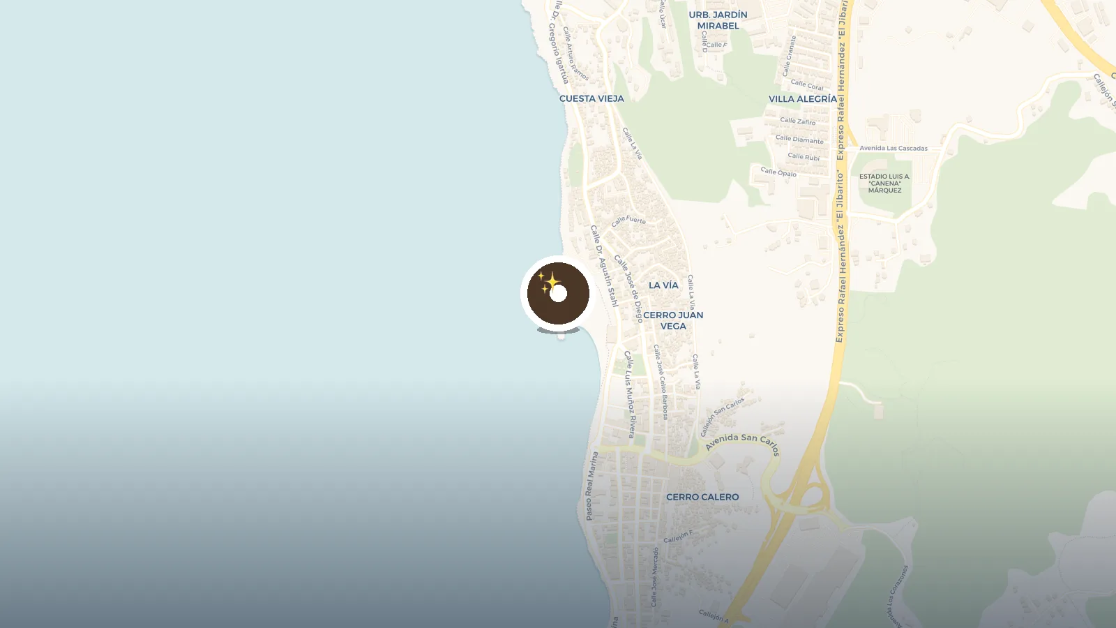 Mapa de Rompe Olas Aguadilla