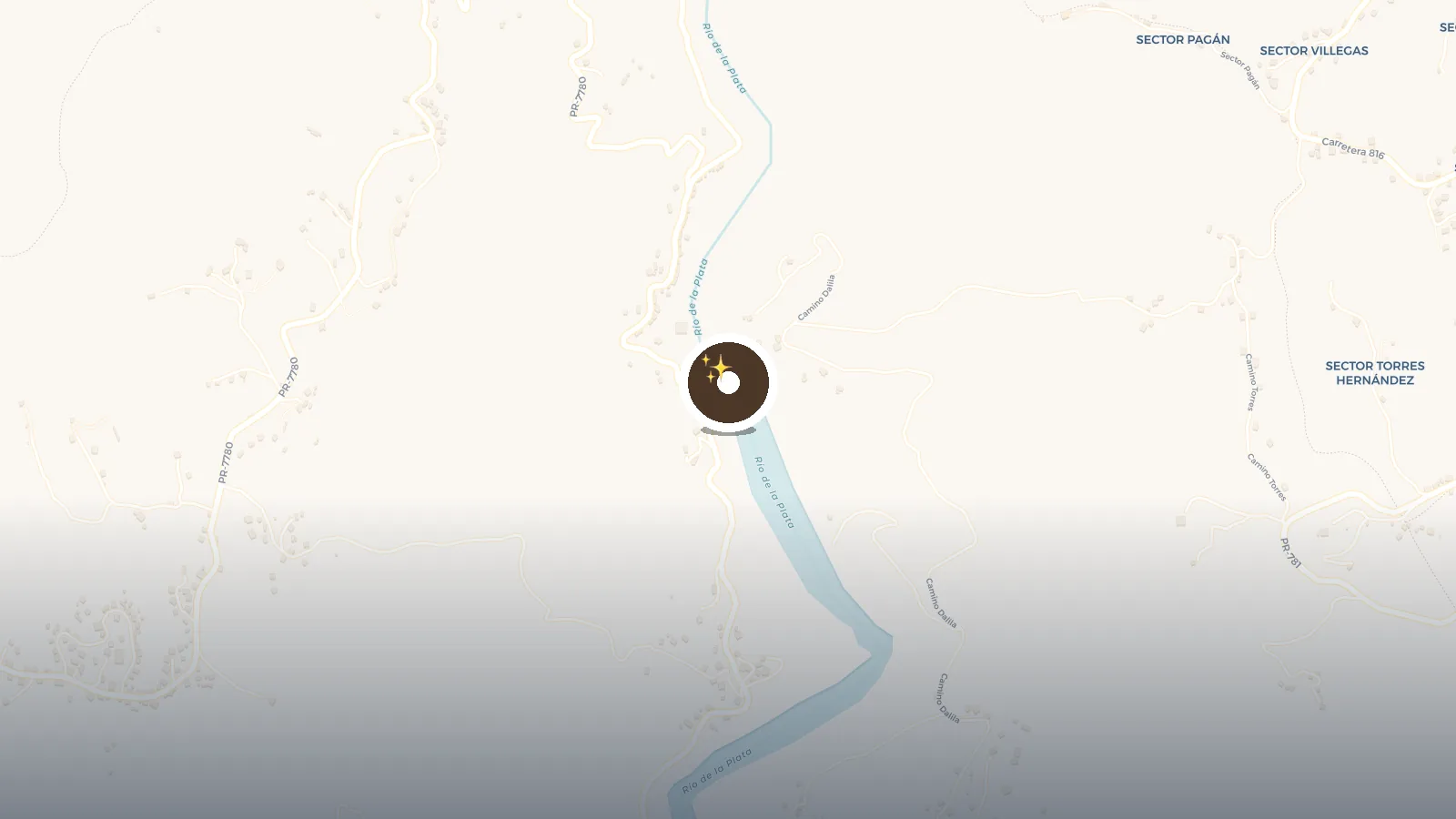 Mapa de Tunel Represa Comerio