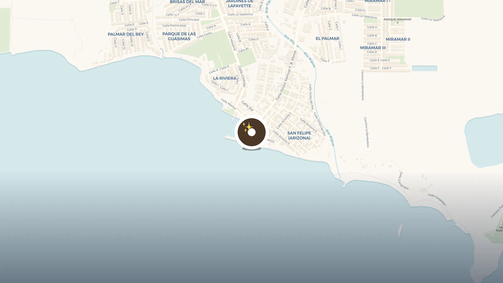 Mapa de Vista Rompeolas