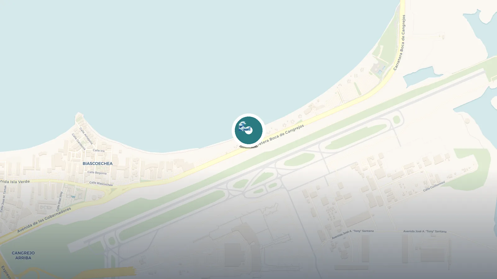 Mapa de Balneario de Carolina