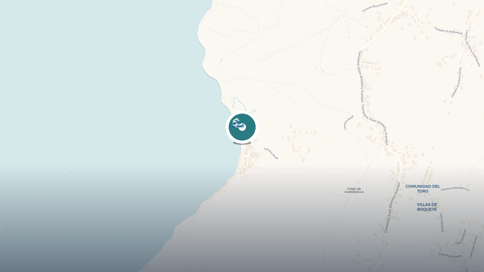 Mapa de Buyé Beach