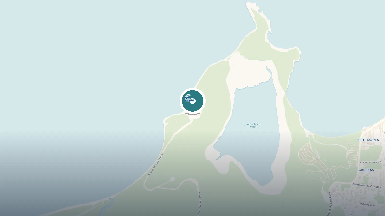 Mapa de Cabeza Chiquita Beach
