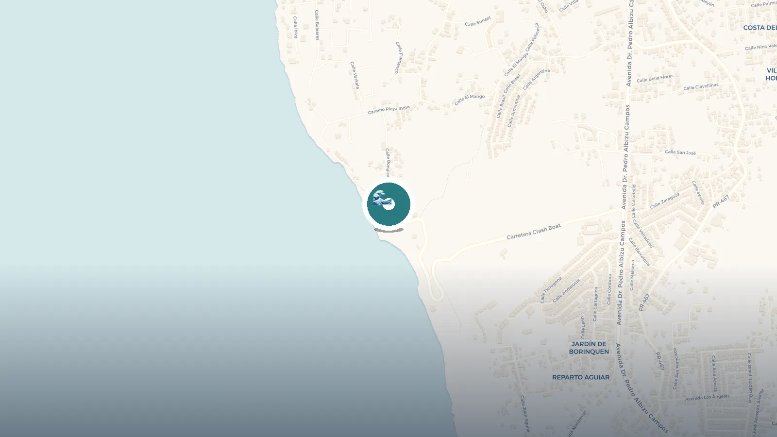 Mapa de Crash Boat Beach