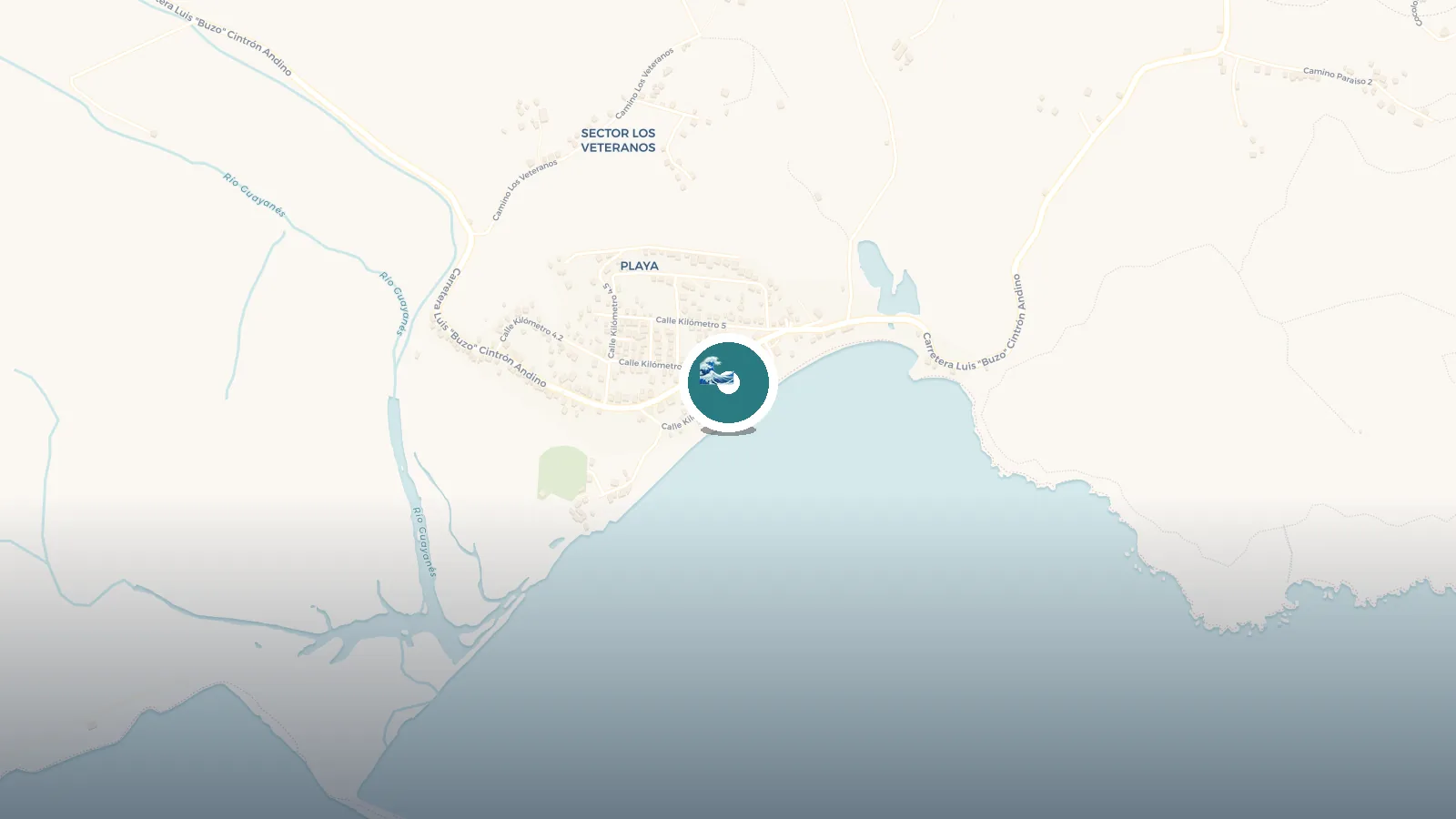 Mapa de Guayanés Beach