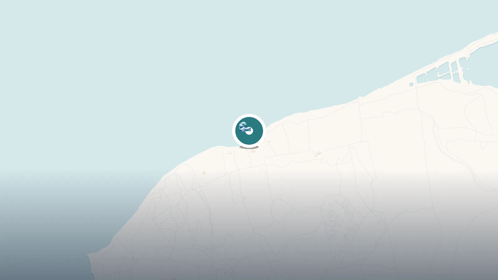 Mapa de Los Pozos Beach