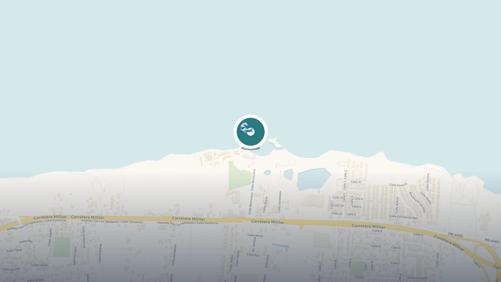 Mapa de Piscinas Medio Mar