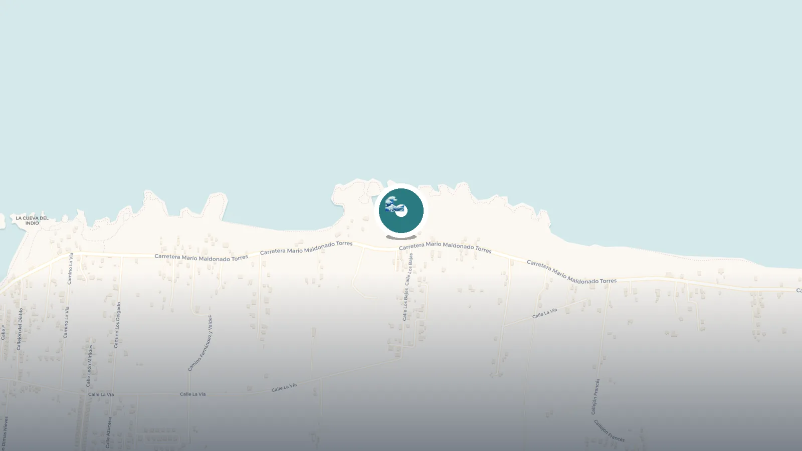 Mapa de Playa Caracoles