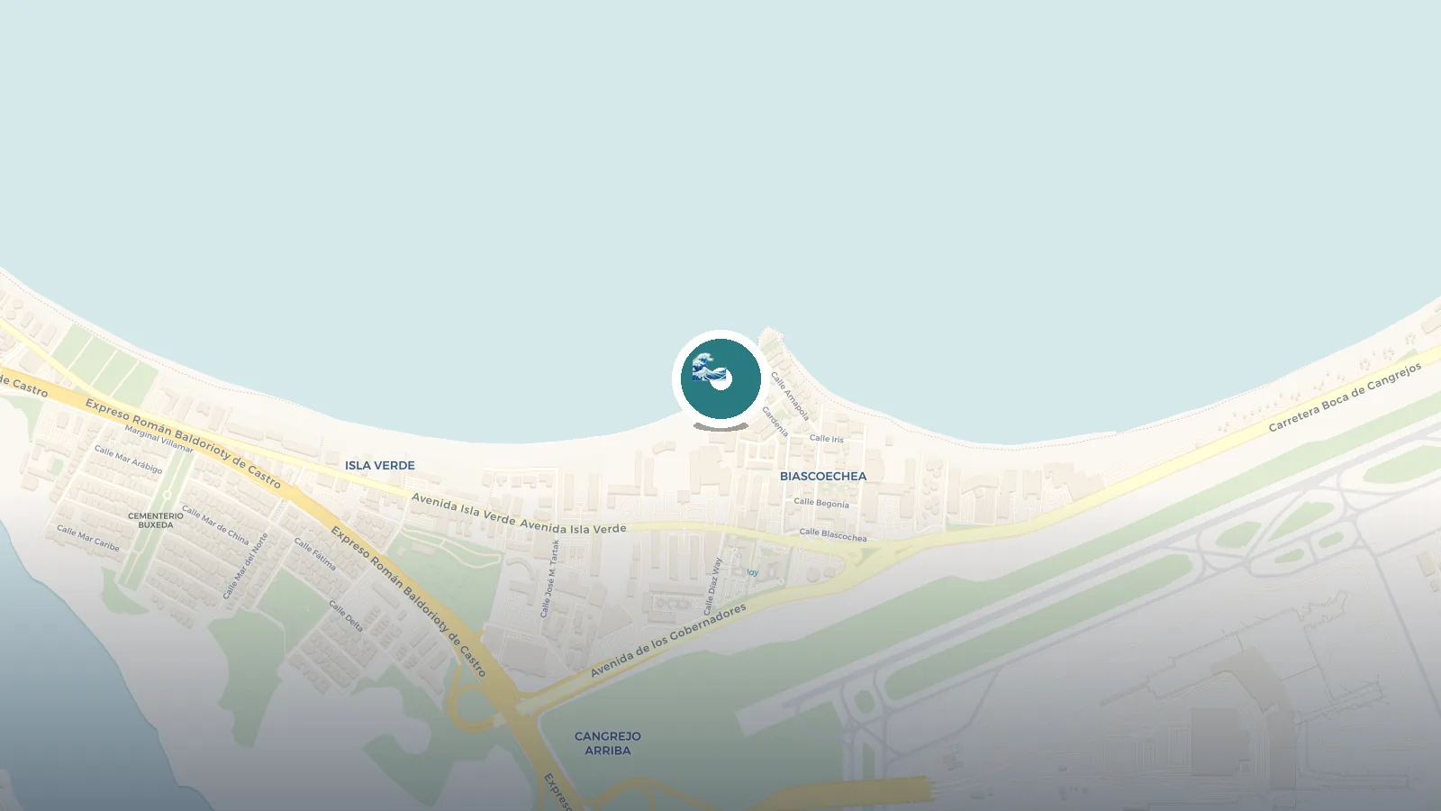 Mapa de Playa de Isla Verde