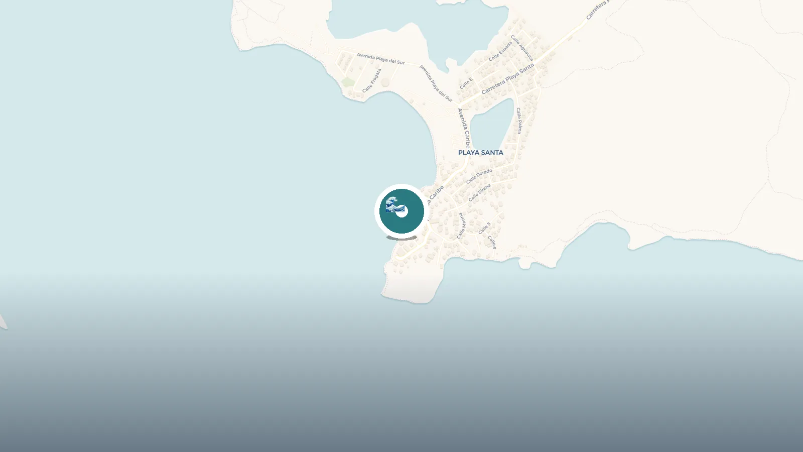 Mapa de Playa El Mojón Tranquilo