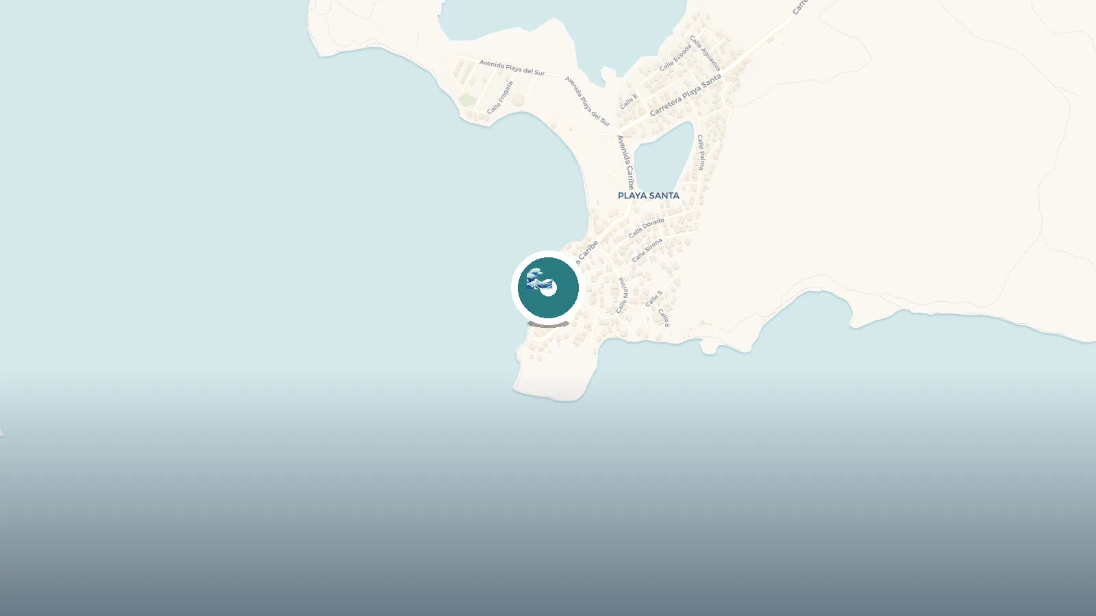 Mapa de Playa Escondida